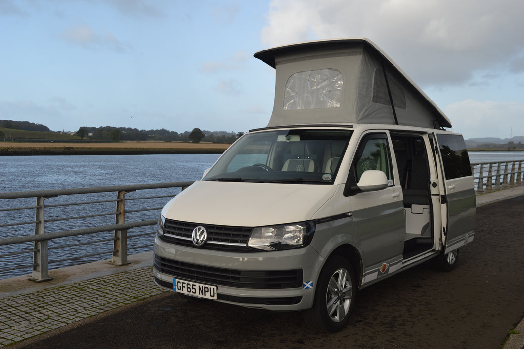 Volkswagen T6 4 berth luxury campervan with electric bed and full service history