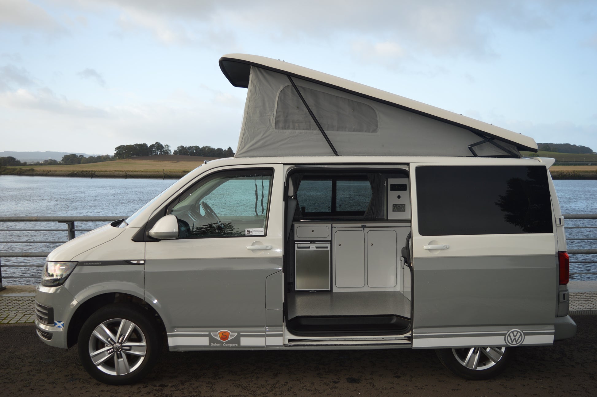 Volkswagen T6 4 berth luxury campervan with electric bed and full service history