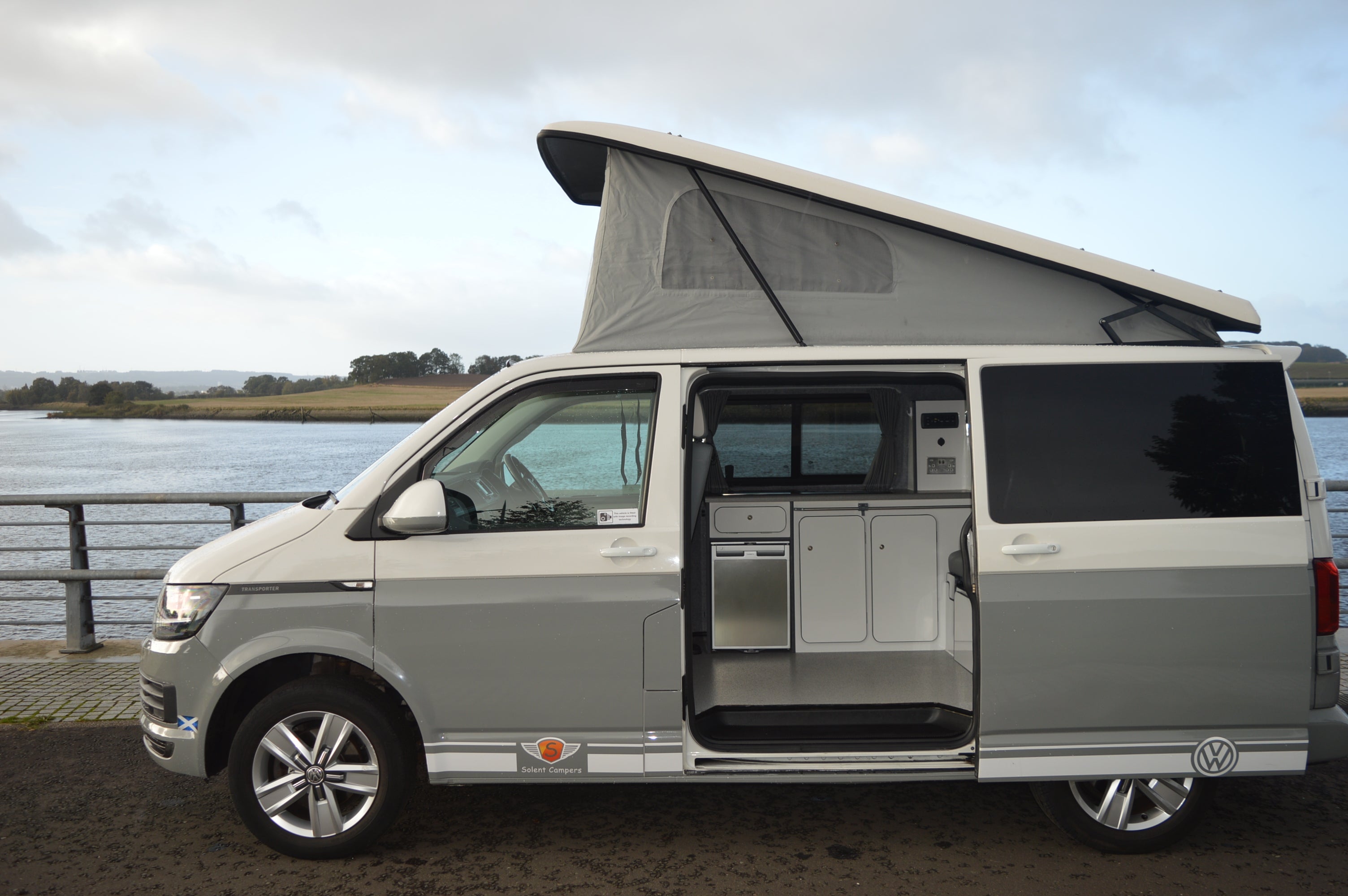 Volkswagen T6 4 berth luxury campervan with electric bed and full service history