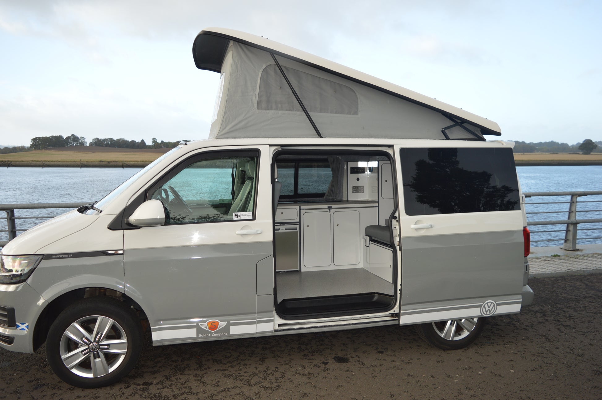 Volkswagen T6 4 berth luxury campervan with electric bed and full service history
