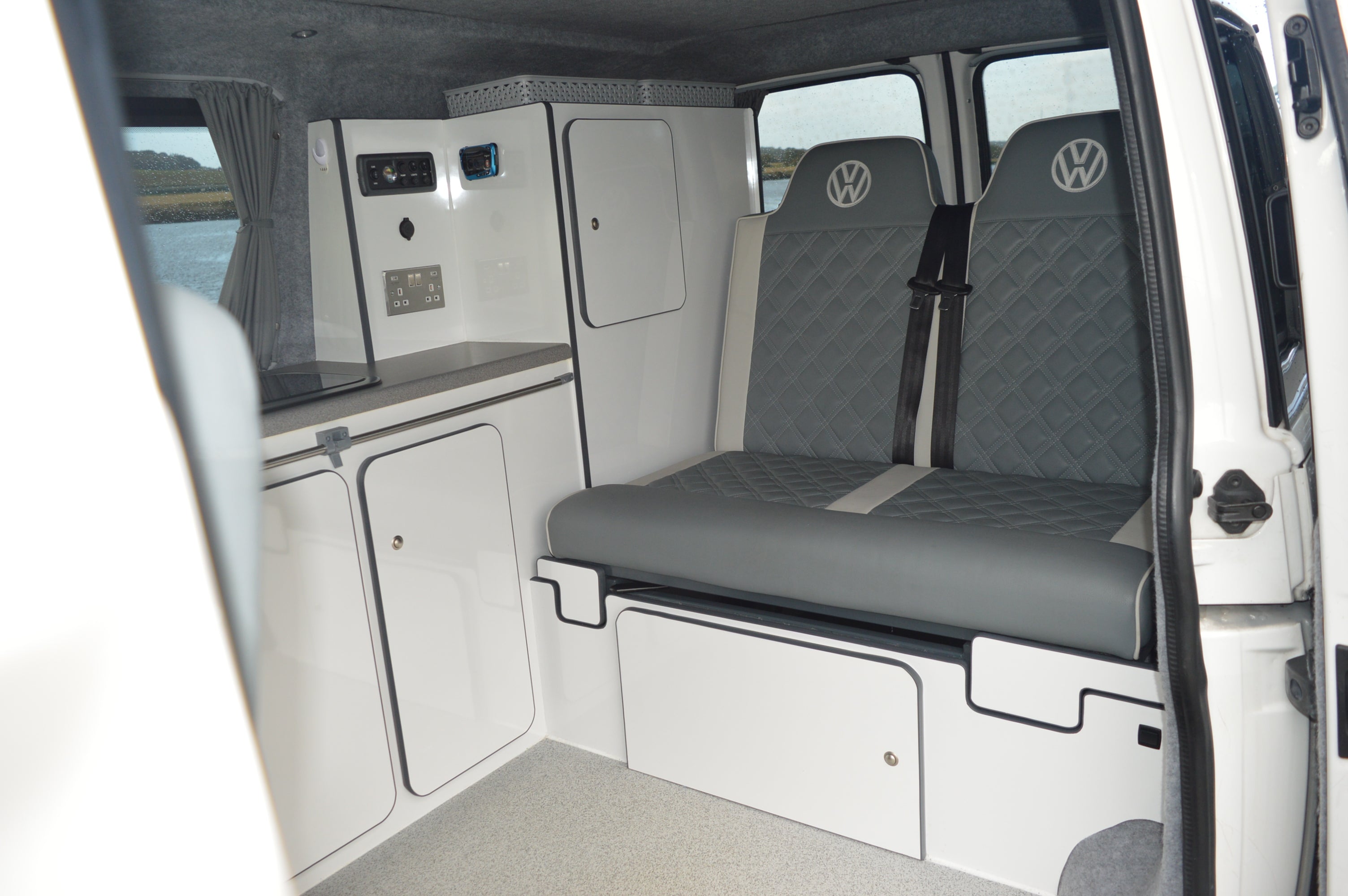 Volkswagen T6 4 berth luxury campervan with electric bed and full service history