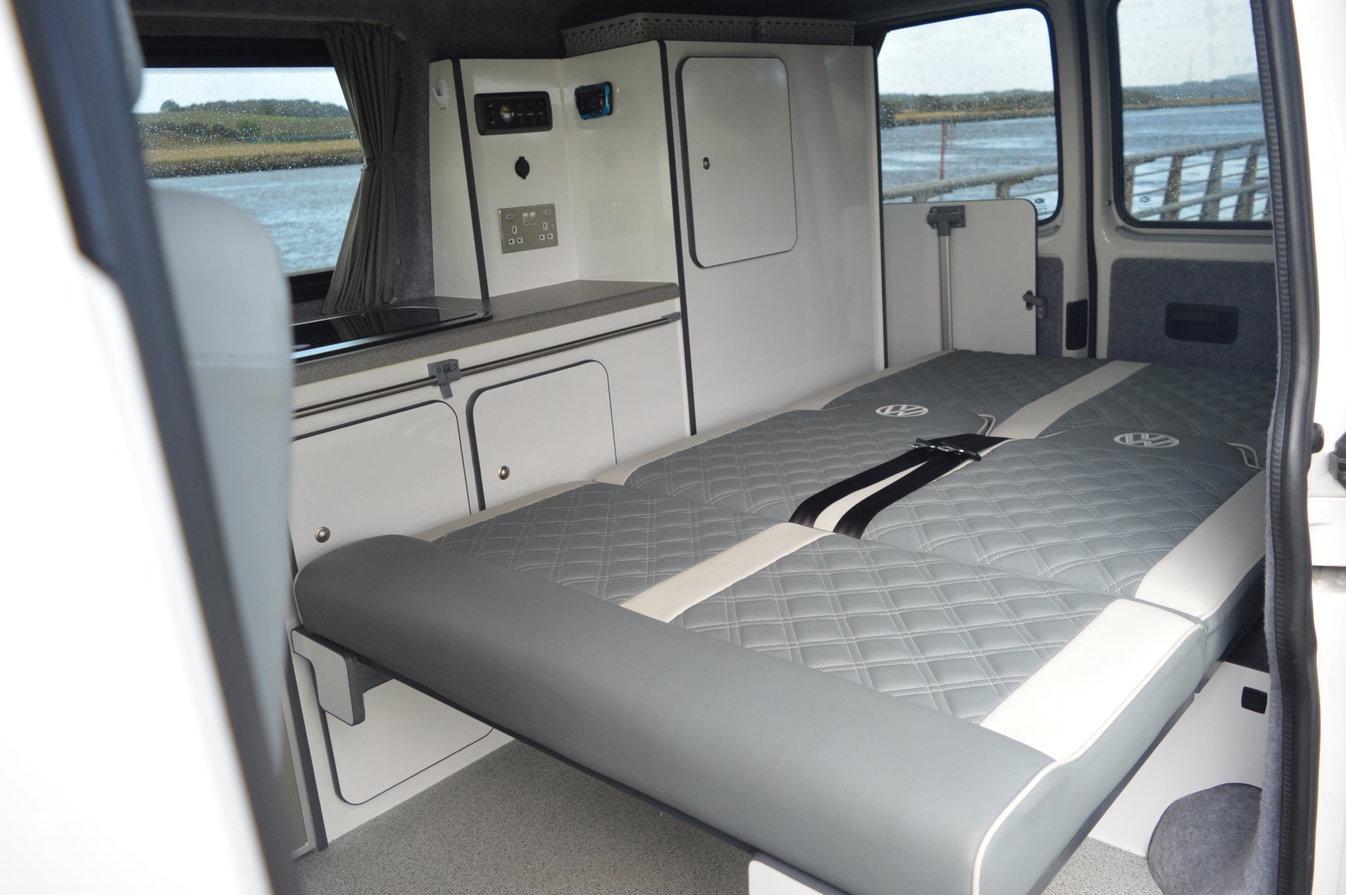 Volkswagen T6 4 berth luxury campervan with electric bed and full service history