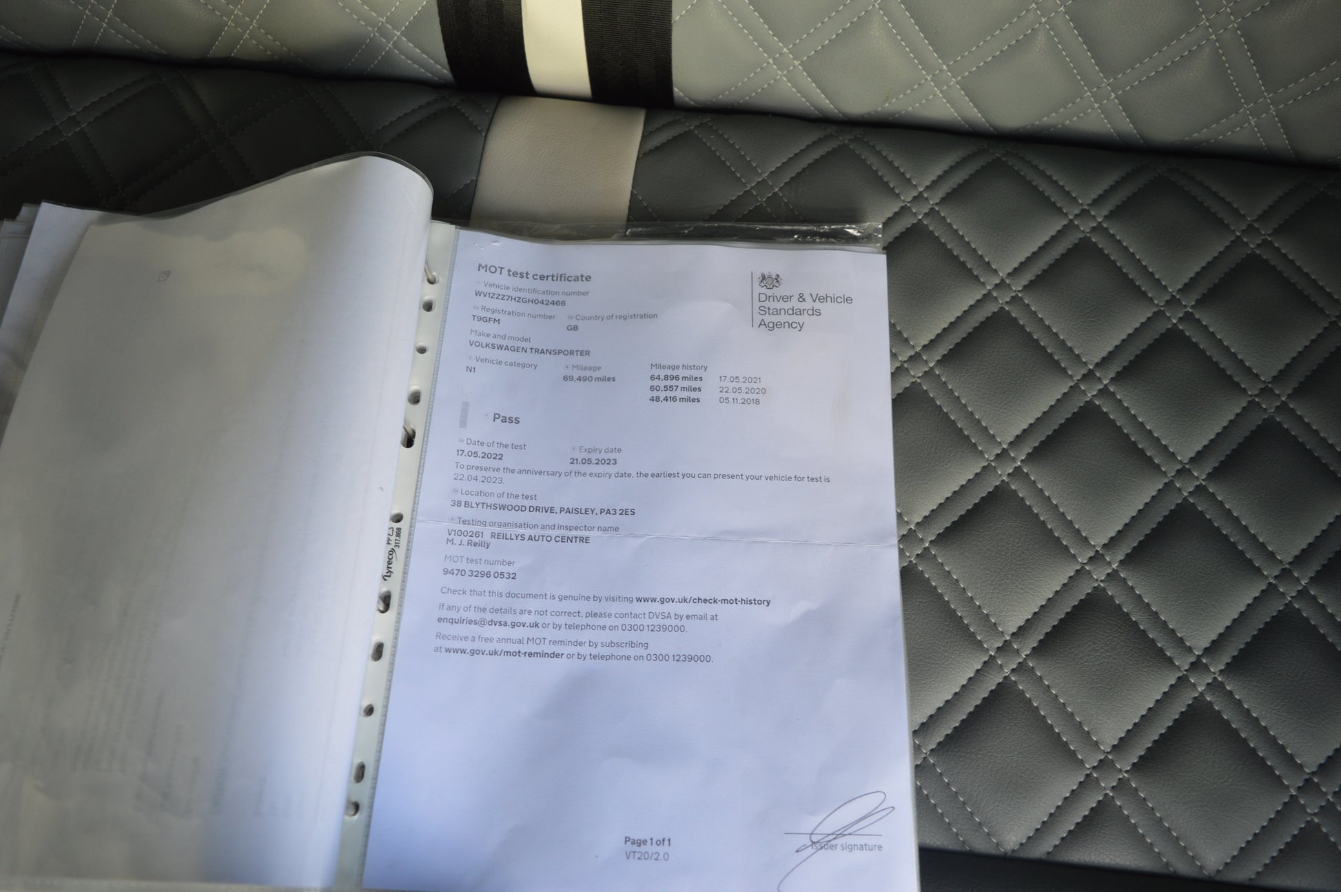 Volkswagen T6 4 berth luxury campervan with electric bed and full service history