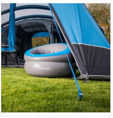 INFLATABLE DONUT FLOCKED CHAIR