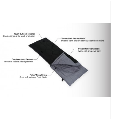 RADIATE SINGLE HEATED SLEEPING BAG